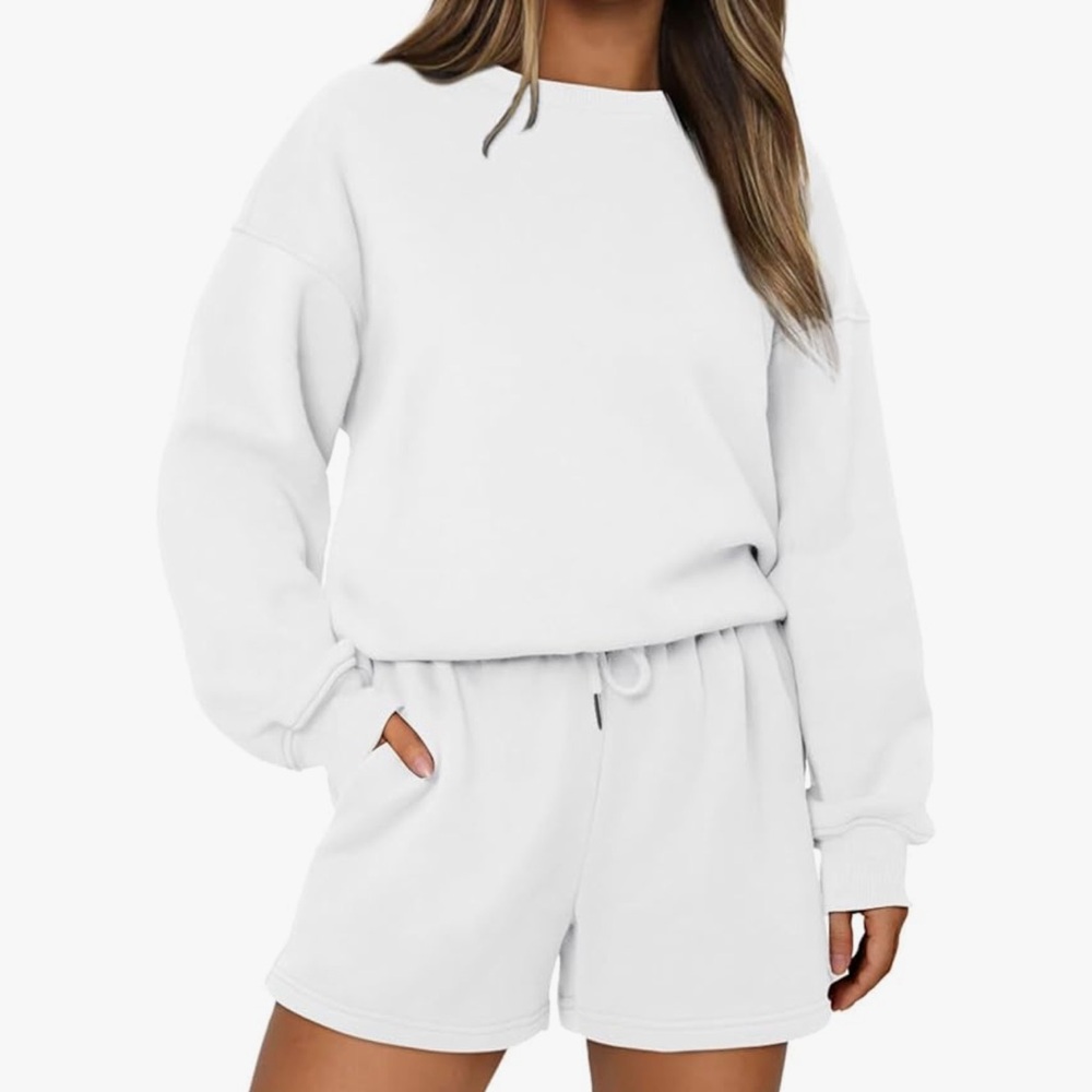 White Sweat Set